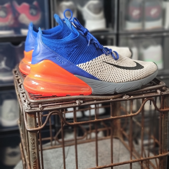 Nike Air Max 270 "Racer Blue/ Total Crimson" Good Preowned Condition. Fastshippr - Picture 8 of 13
